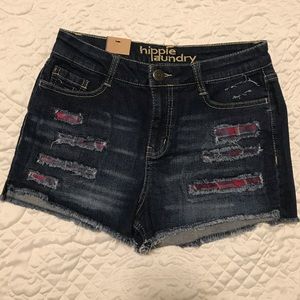Hippie Laundry high rise jean shorts